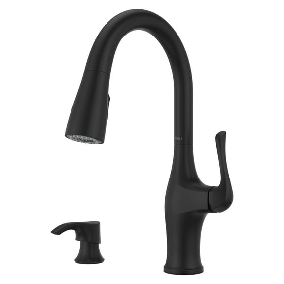 Wray 1-Handle Pull-Down Kitchen Faucet in Matte Black