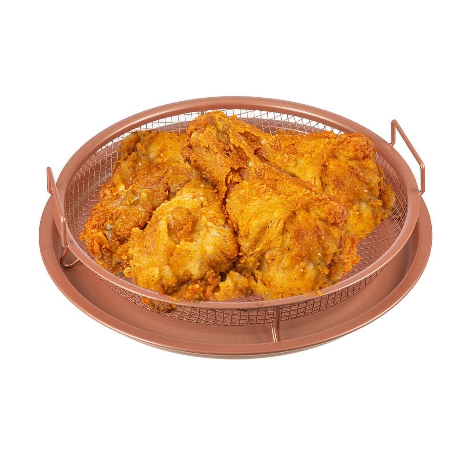 Wrea Air Fryer Crisper Basket and Tray Set,NonStick for Air Fryers