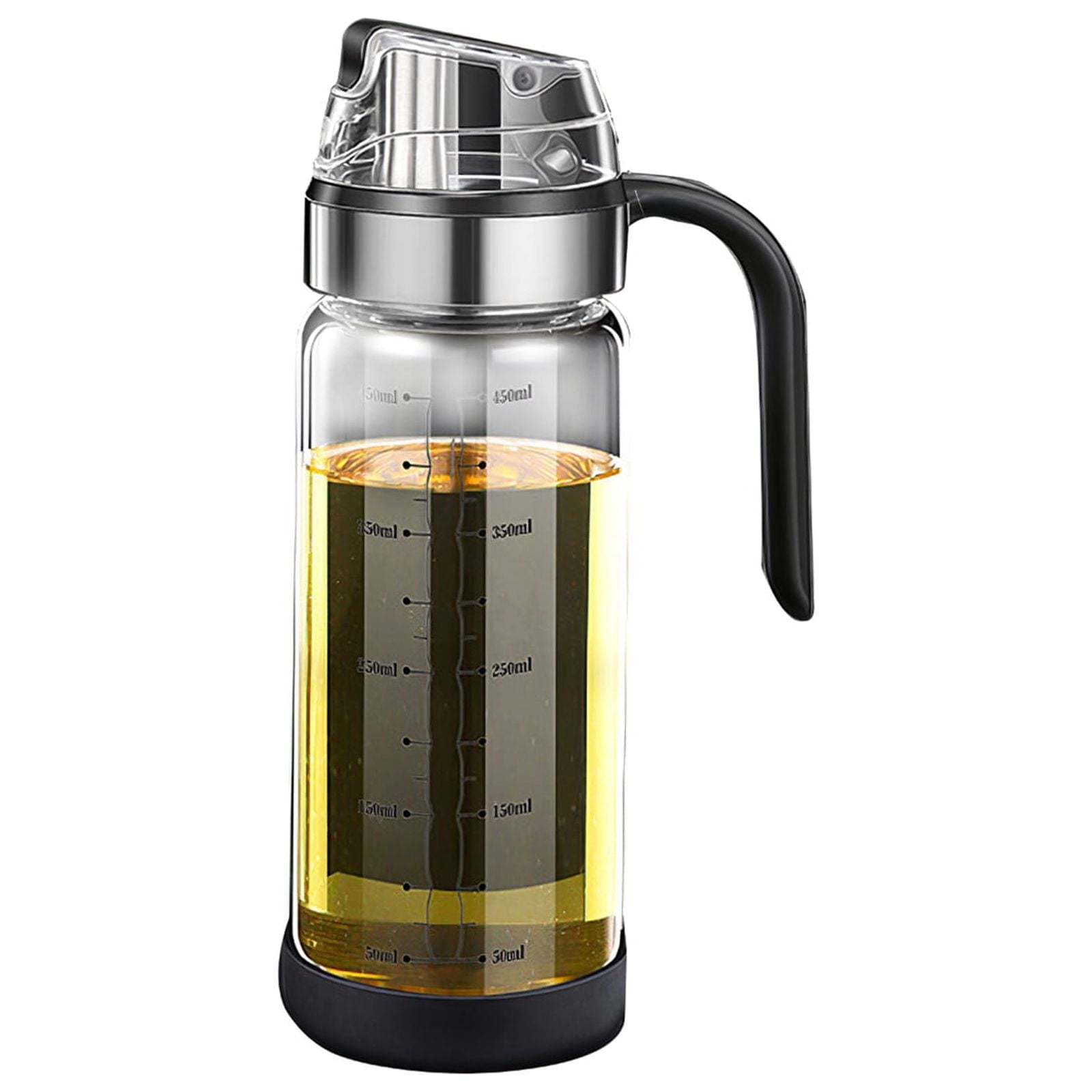 Wrea Automatic Opening Closing Glass Oil Can Oil Sesame Soy Sauce ...