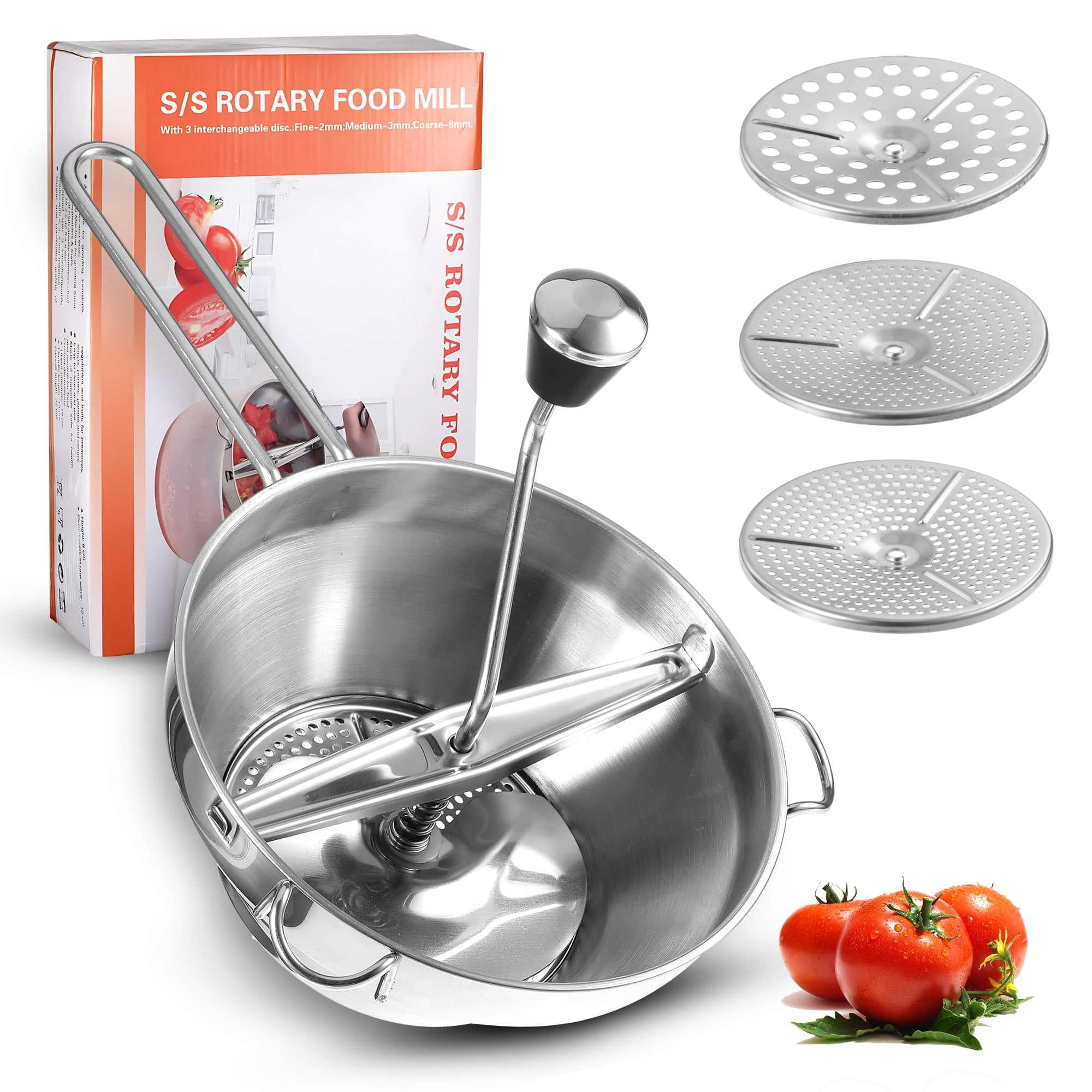  Cabilock Stainless Steel Jam Machine food mill masher metal food  blenders rotary food mill potato ricer cheese mill nut grinder Rustproof  Jam Making Tools manual to rotate hand food : Home