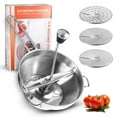 Wrea Ergonomic Stainless Steel Food Mill Rotary Metal Applesauce Tool
