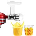 thumbnail image 1 of Wrea Masticating Juicer Attachment Extractor Cold Press for Kitchenaid Stand Mixers Kitchen Accessories Reusable, White, 1 of 8