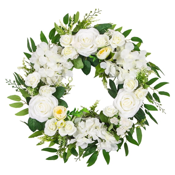 Wreath Ar Tificial Rose Wreath Red Front Door Wreath Spring Wreath Floral Wreath With Calyptus Leaves Flower Wreath Flowers Home Décor For Any Room