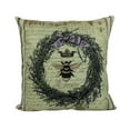 thumbnail image 1 of Wreath | Bee | Pillow Cover | Room Decor | Home Décor | Fall Decor Throw Pillows | Farmhouse Throw Pillows | Fall Throw Pillows | Gift, 1 of 3