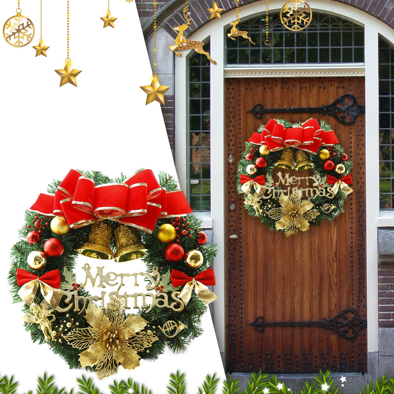 Wreath Boxes for Storage Holiday Wreath Indoor Preliminary Wreath Red