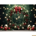 thumbnail image 1 of Wreath Christmas Eve Festival ration Living Room Photography Backdrops New Year Holiday Fireplace Party Background JS-09, 1 of 5