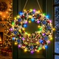 thumbnail image 1 of Wreath Christmas Pearl Diamond Painting Pendant Kits with LED String Lights,DIY Acrylic Christmas Diamond Art Hanging Kit for Adults,Christmas Ornaments for Home Party Wall Decor and Gift, 1 of 6