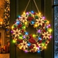 thumbnail image 1 of Wreath Christmas Pearl Diamond Painting Pendant Kits with LED String Lights,DIY Acrylic Christmas Diamond Art Hanging Kit for Adults,Christmas Ornaments for Home Party Wall Decor and Gift, 1 of 7