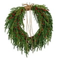thumbnail image 1 of Wreath With Elegant Bow For Festive Holiday Front Door And Seasonal Greetings Wreath for Front Door Winter Christmas Wreaths for Decorating Large Bows for Wreaths 4ft Wreath Boxwood 36 Wreath Outdoor, 1 of 6