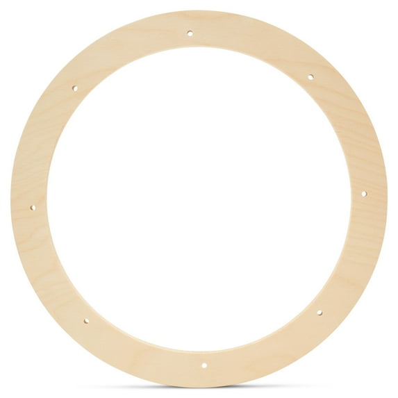 Wreath Frame 10-1/2-inch Diameter, Pack of 25 Wood Wreath Forms, Wood Rings for Crafts & Door Wreath With Lights, by Woodpeckers