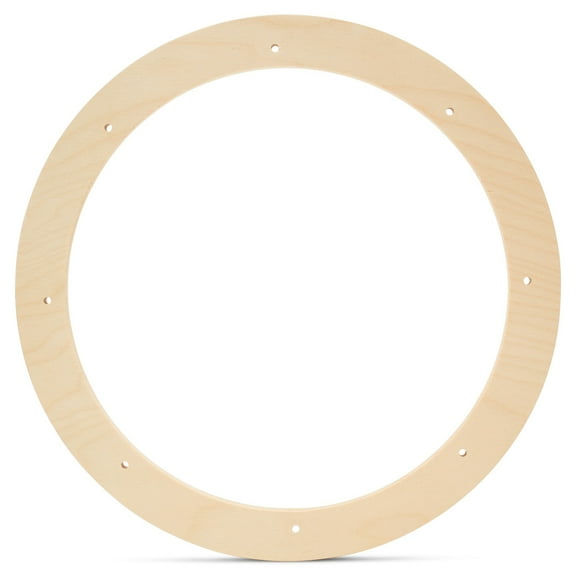 Wreath Frame 10-1/2-inch Diameter, Pack of 5 Wood Wreath Forms, Wood Rings for Crafts & Door Wreath With Lights, by Woodpeckers