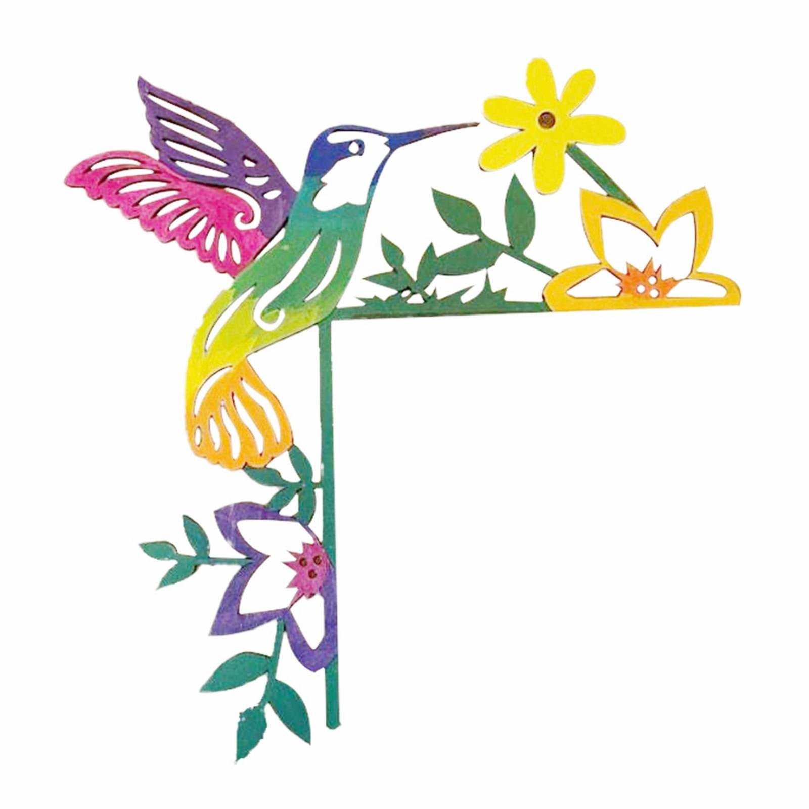 Wreath Hand Painted Door Topper Hummingbird Door Frame Corner