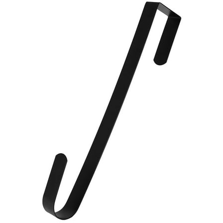 Wreath Hanger For Front Door, Denbek Over Door Wreath Hook | Thin Metal Seasonal Hanger For Front Or Back Door, White Wreath Holder For Easy Decoration, Outdoor Christmas Decorations