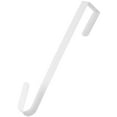 thumbnail image 1 of Wreath Hanger For Front Door, Denbek Over Door Wreath Hook | Thin Metal Seasonal Hanger For Front Or Back Door, White Wreath Holder For Easy Decoration, Outdoor Christmas Decorations, 1 of 8
