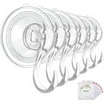 thumbnail image 1 of Wreath Hanger, Large Clear Heavy Duty Suction Cup Wreath Hooks 22 LB Removable Strong Window Glass Door Suction Cup Wreath Holder for Halloween Christmas Wreath Decorations, 1 of 3