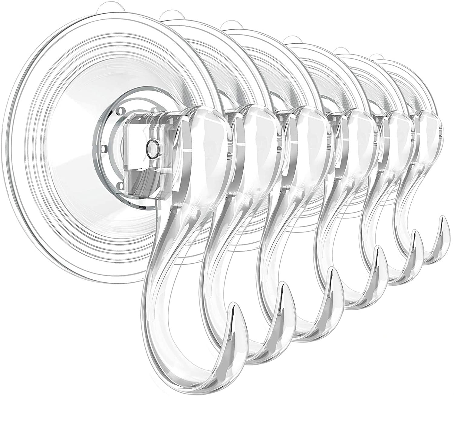 Wreath Hanger, Large Clear Reusable Heavy Duty Wreath Hanger Suction