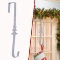 thumbnail image 1 of Wreath Hangers for Front Door,Wreath Hanger,15" Christmas Wreath Hangers,Over The Door Metal Wreath Hooks,Christmas Tree Decorative Hooks for Xmas Party Decor Home Office Wall Door,Silver, 1 of 9