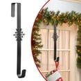 thumbnail image 1 of Wreath Hangers for Front Door,Wreath Hanger,15" Christmas Wreath Hangers,Over The Door Metal Wreath Hooks,Snowflake Decorative Hooks for Xmas Party Decor Home Office Wall Door,Black, 1 of 9