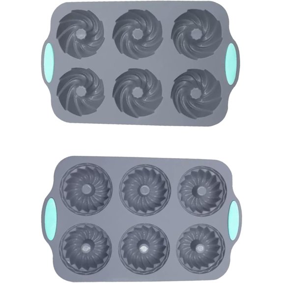 Wreath Ice Mold, Flexible Silicone Mold for Wreath Ice Cubes, Christmas Holiday Wreaths Ices Cubes Molds, Easy Release for Baking & Crafts