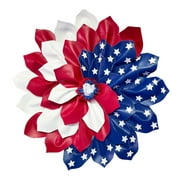 Wreath Julys Decor Front Patriotic For Door And Day Fourth Wreath Veterans Of Home Decor 1PCS Patriotic Wreath