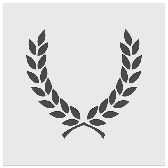 Wreath Laurel Branch Frame DIY Cookie Wall Craft Stencil - 4.5 Inch
