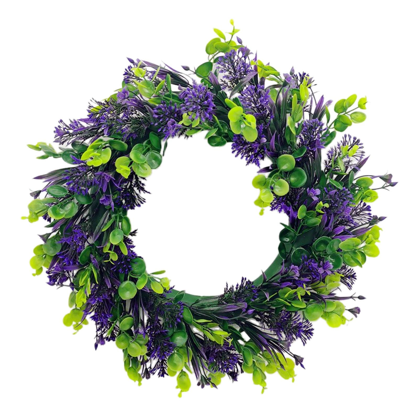 Wreath Lights Battery Operated with Timer Lit Wreath Christmas New Year Wreath for Front Door 4