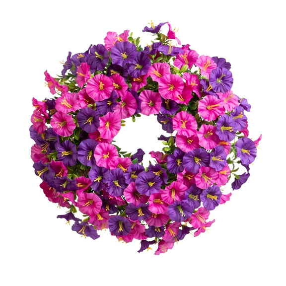 Wreath Raspberry Wreath Purple Wreath Summer Berry Wreath Festival Rattan Door Hanging Leaf Rattan Decorative Pendant
