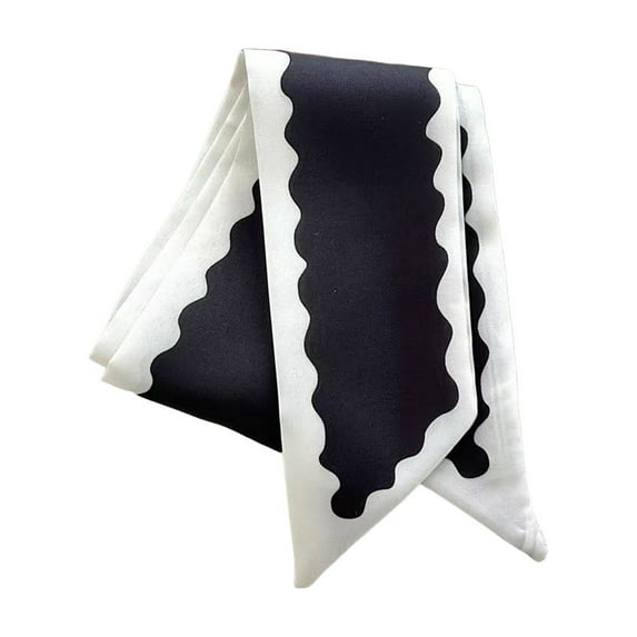 Wreath Sash for Front Door, Cotton Satin Ribbon Bow for Wreath Decoration, Seasonal Garland Accessory for Holiday Wedding Home Decor, Adjustable Tie, 1Pcs (Black)