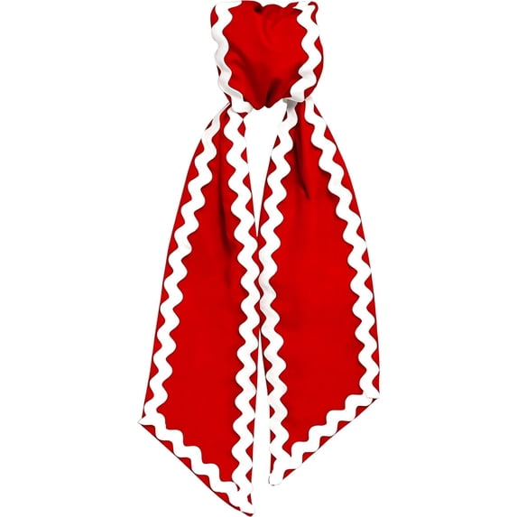 Wreath Sash for Front Door, Cotton Wreath Satin Sash Garland Ribbon Accessories, Wave Wreath Sash for Front Door Holiday, for Wreaths Yard Doorway Indoor Outdoor Bow Bridal Shower Home Decor,Red