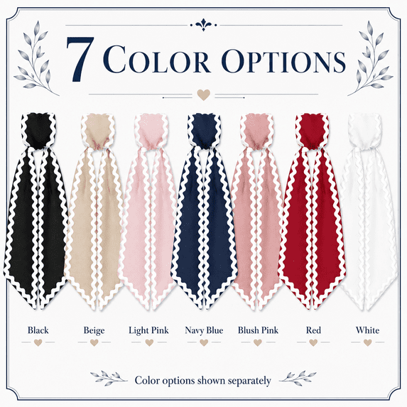 Wreath Sash for Front Door, Multi-Color Scalloped Edge Wreath Ribbon Sash, 47.24In Long Door Garland Bow Decor for Holiday Wedding Home Porch Decoration -Pink 1Pack