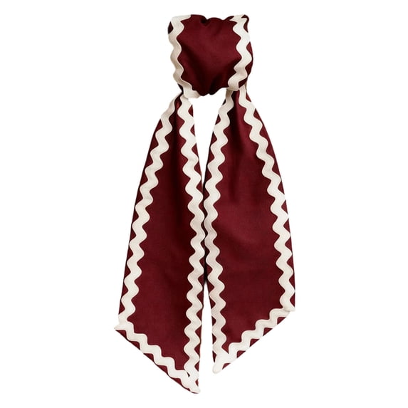 Wreath Sash for Front Door Burgundy Wreath Sash Wave-Edges Sashes Yard Doorway Indoor Outdoor Wall Ribbon Bow Home Decor Wedding Parties