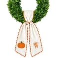 thumbnail image 1 of Wreath Sash for Front Door Halloween Decorations, Halloween Pumpkin Fall Door Wreath Sash Monogram, Vintage Halloween Ribbon Outdoor Decor, 1 of 6
