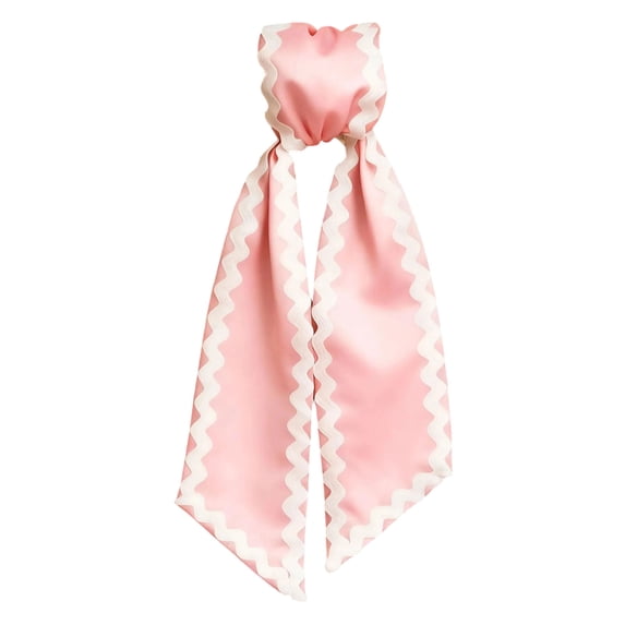 Wreath Sash for Front Door Pink Wreath Sash Wave-Edges Sashes Yard Doorway Indoor Outdoor Wall Ribbon Bow Home Decor Wedding Parties