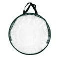 thumbnail image 1 of Wreath Storage Bag: 30 in Clear PVC Round Container for Holiday Decor with Carry Handle, 1 of 9