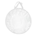 thumbnail image 1 of Wreath Storage Bag: 30 in Clear PVC Round Container for Holiday Decor with Carry Handle, 1 of 8