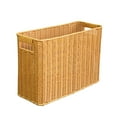 thumbnail image 1 of Woven Storage Basket Large Woven Storage Basket, Decorative Plastic Weaved Bin with Handles, Big Capacity Holder for Wine Bottles, Picnic, Wedding Favors, Home Organization Large Storage Basket, 1 of 6