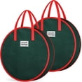 thumbnail image 1 of Wreath Storage Container, 2  Christmas Wreath Storage Bag with Sturdy Handle, Two-way Zipper,Durable Wreath Storage Organizer Box for Holiday Decoration (, 36"x8"), 1 of 7