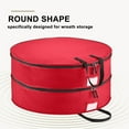 thumbnail image 1 of Wreath Storage Container,2 Layer Stacking Christmas Wreath Storage Bags with Zipper and Handles,Dust,Protection,Holiday Wreaths Storage 30"(Red), 1 of 5