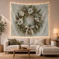 thumbnail image 1 of Wreath Textured Painterly With Consists Soft Swirling Washes, Mystical Fantasy for Space Lovers, Galaxy Room Decor, Christmas Gift, Tapestry Wall Hanging for Bedroom and Dorm, 1 of 7