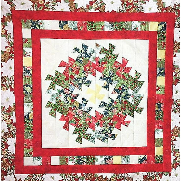 Wreath and Garland Quilt Pattern Using Strips -From: Phoebe Moon Designs