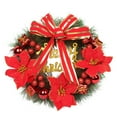thumbnail image 1 of Wreath for Door and Wall Indoor Outdoor Ornament for Front Entry Christmas Party Home Decoration Versatile Hanging Home, 1 of 7