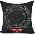 thumbnail image 1 of Wreath of Words Word Print Pillow, 1 of 2