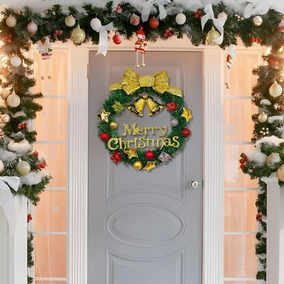Wreaths for Front Door Fmlxio Christmas Wreath Christmas Decoration Window Display Prop Mall Scene Setting Gift Sales Today Clearance