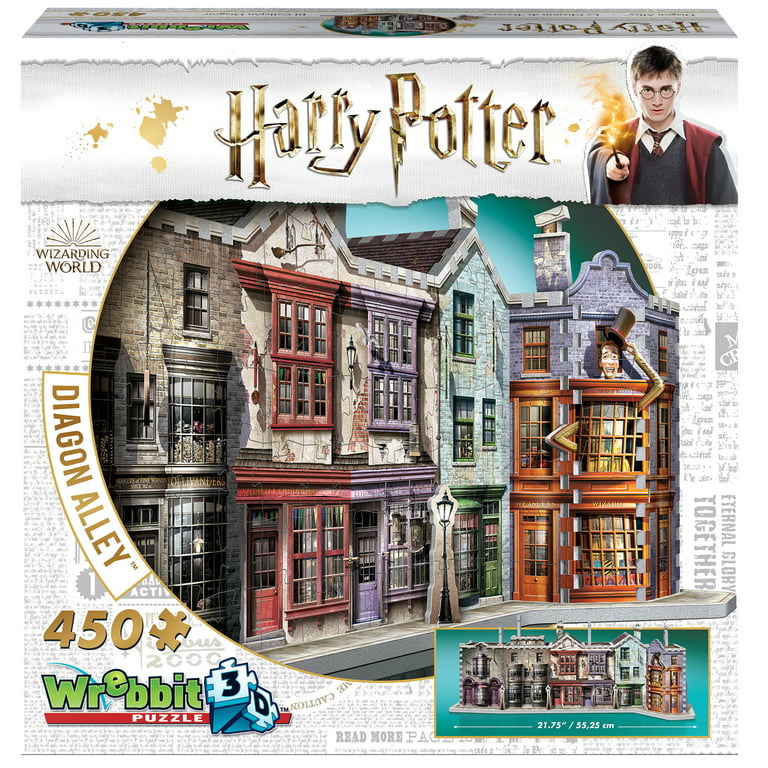 Wrebbit 3D - Harry Potter Diagon Alley 450 Piece 3D Jigsaw Puzzle