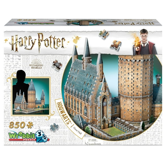 Wrebbit 3D - Harry Potter Hogwarts Great Hall 850 Piece 3D Jigsaw Puzzle
