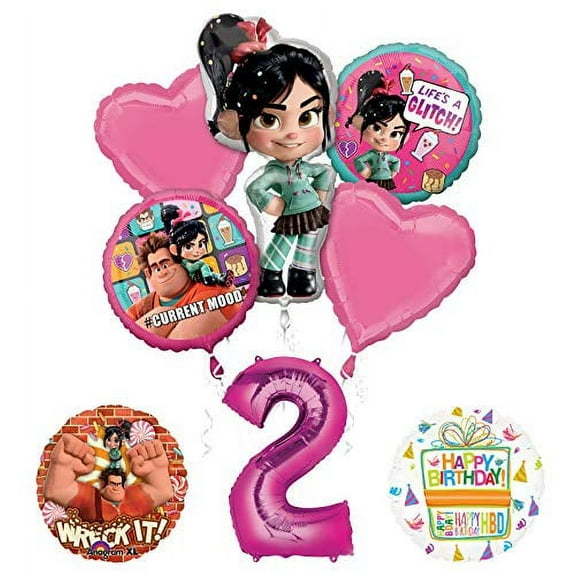 Wreck It Ralph 2nd Birthday Party Supplies Balloon Bouquet Decorations