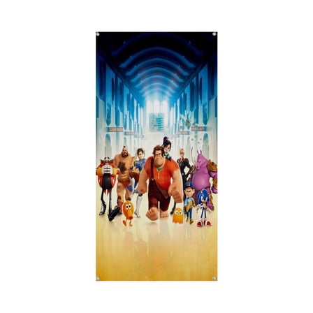 Wreck-It Ralph 35.4*72.8IN/90*185CM Door frame decoration banner