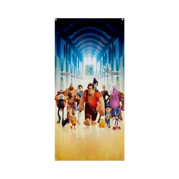 Wreck-It Ralph 35.4*72.8IN/90*185CM Door frame decoration banner