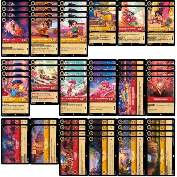 Wreck-It Ralph Disney Lorcana Deck - Custom Built - Powerful -60 Card!