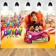 thumbnail image 1 of Wreck-It Ralph Party Backdrop Happy Birthday Banner Wreck-It Ralph Decorations Supplies Photography Background, 1 of 2